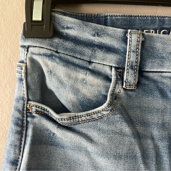 🛍️American Eagle Curvy Hi Rise Jeggings Size 00 - Picture 2 of 7